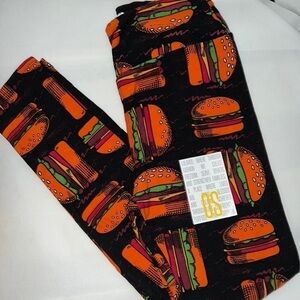 NEW! OS Hamburger Leggings LuLaRoe